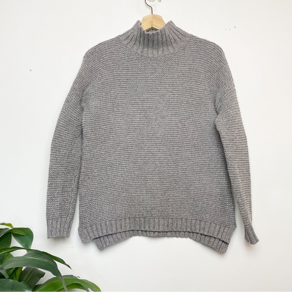 Marine Layer Gray Mock Neck Chunky Knit Sweater XS